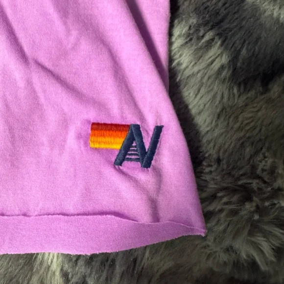 Aviator Nation Purple Tee with Sunset Patch - Picture 3 of 6